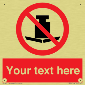 Custom No Heavy Loads Sign